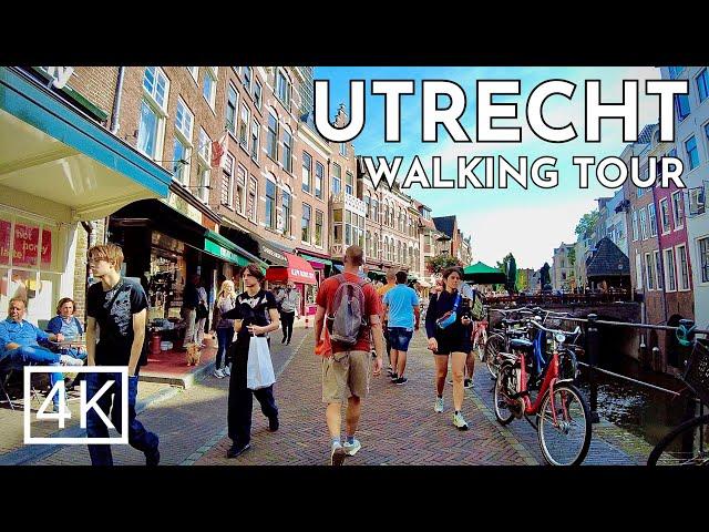 Utrecht Walking Tour 4K: From Utrecht Central to Domkerk ‍️ ASMR Natural Sounds