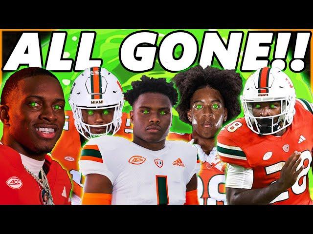 Miami Hurricanes Lose FIVE MORE Players to TRANSFER PORTAL | Others Leaving Soon