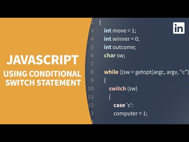 JavaScript Tutorial - Using conditional SWITCH statements