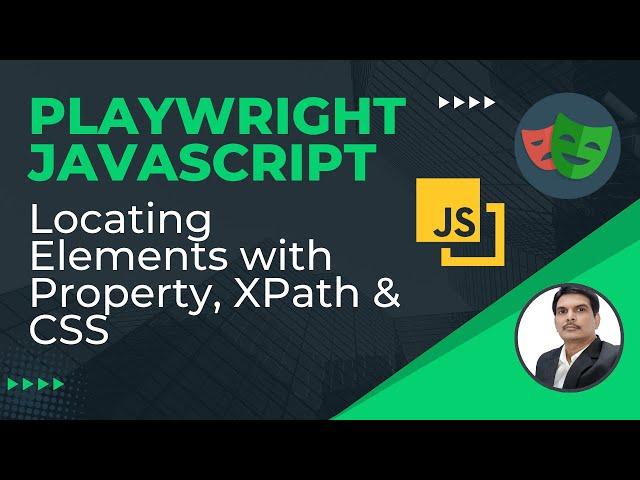 Playwright with Javascript | Locating Web Elements | Locators-Property, XPath, CSS | Part 4