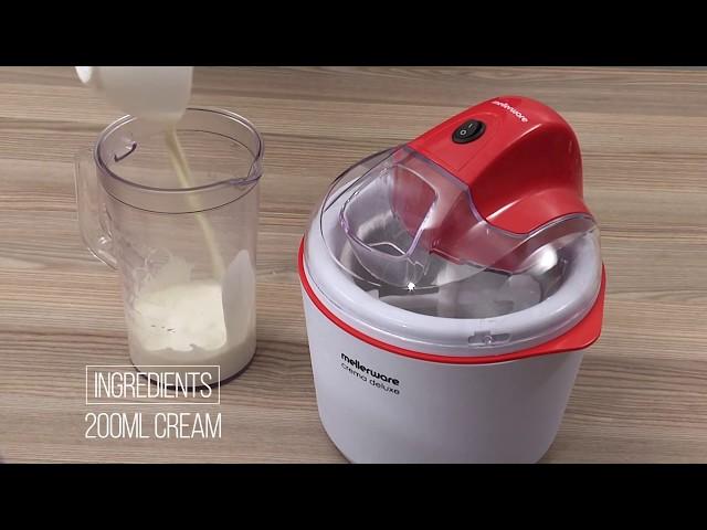 Mellerware Crema Deluxe Ice Cream Maker