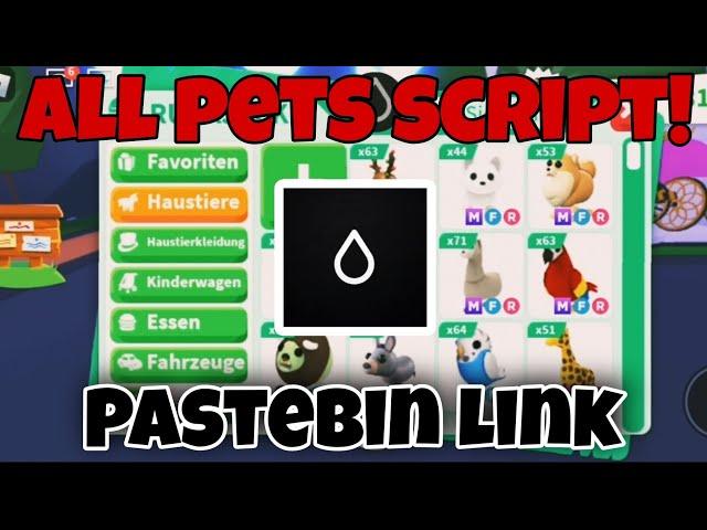 Adopt me all Pets script ️ | (working) pastebin link