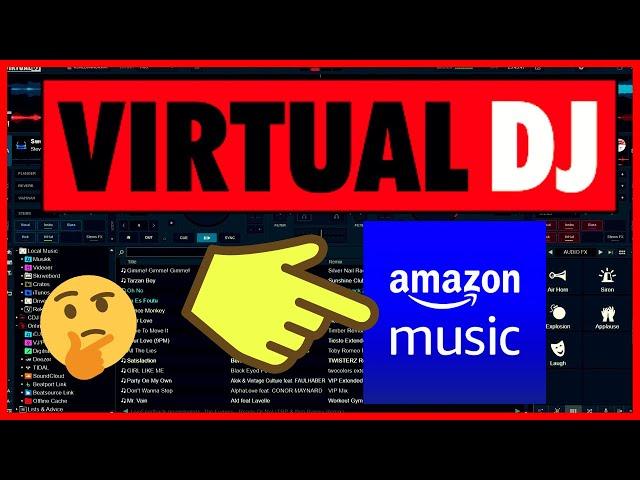 How to Add Amazon Music to Virtual DJ for Mixing - DJ with Amazon Prime Music & Music Unlimited