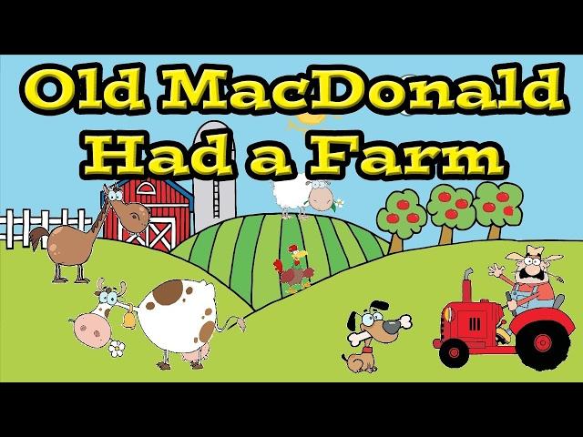 Old MacDonald Had a Farm Song! | Learn Farm Animal Names and Sounds | Kids Learning Videos