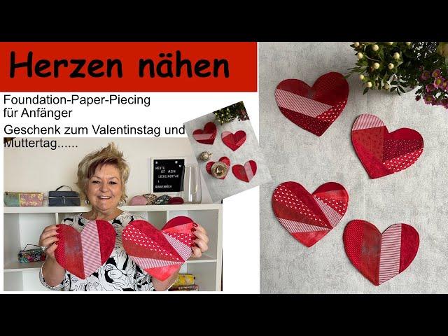 Untersetzer (Mug-Rug) als Geschenk zum Valentinstag, Muttertag, Vatertag...