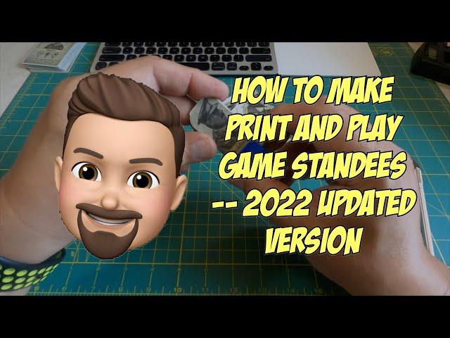 How To Make Print and Play Board Game Standees -- Step by Step Tutorial