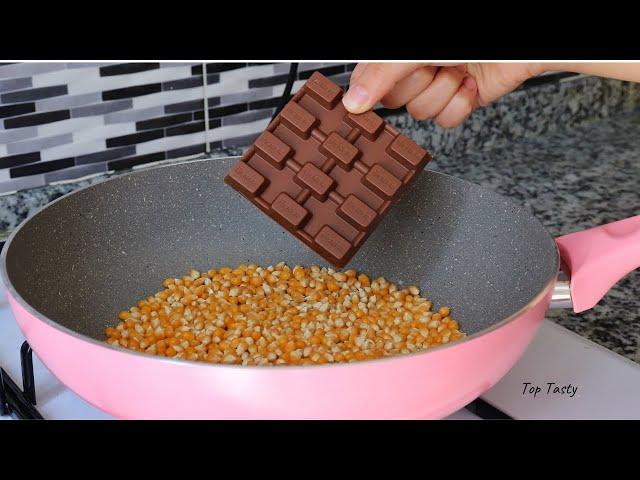 Best Chocolate Popcorn Recipe You Will Ever Eat - Just in 10 Minutes