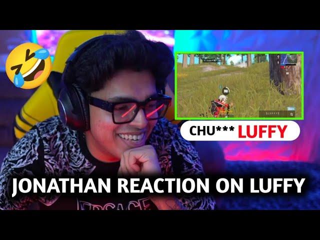 Jonathan Gaming Reaction on Luffy igl  || JONATHAN REACTION LUFFY || JONATHAN LIVE || LUFFY IGL