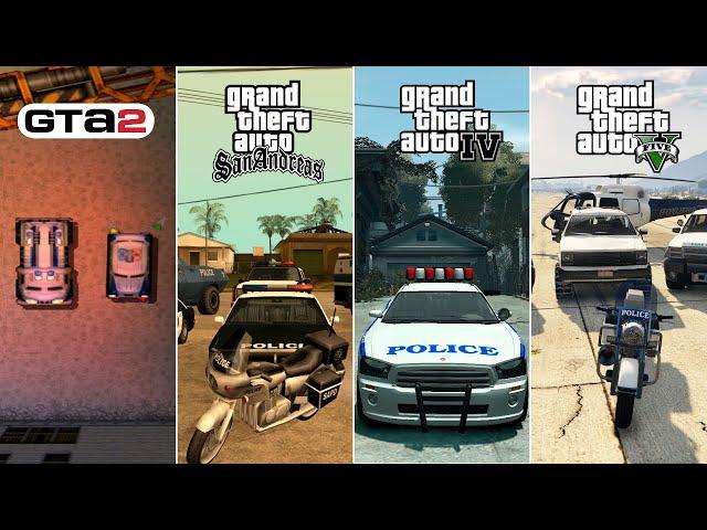 ЭВОЛЮЦИЯ ПОЛИЦЕЙСКОГО ТРАНСПОРТА В СЕРИИ GTA (1997-2013) ВСЕ МАШИНЫ ПОЛИЦИИ В СЕРИИ ГТА