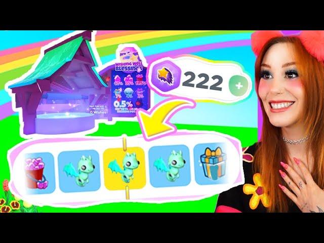 MAKING 222 WISHES In OVERLOOK BAY 2 on ROBLOX to Get the DIVINE SLIME DRAGON PET!