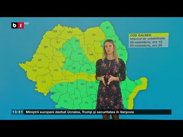 METEO_Știri B1TV_19 nov. 2024