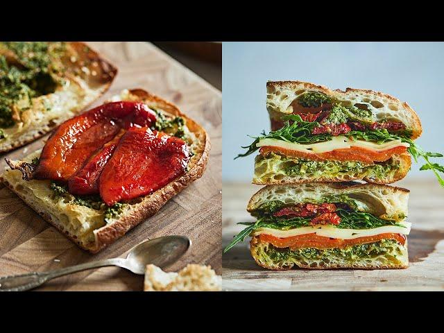 HEALTHY RECIPES | Easy Grilled Bell Pepper Sandwich | Healthy Lunch Idea