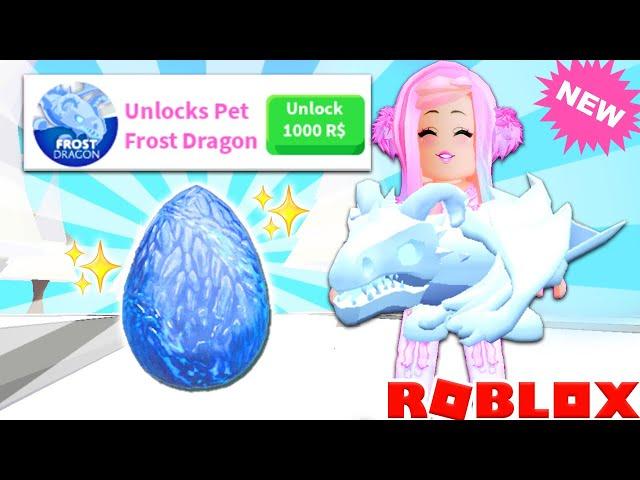 Brand New FROST DRAGON In Adopt Me! Spending All My Robux On New Update... Adopt Me Frost Dragon