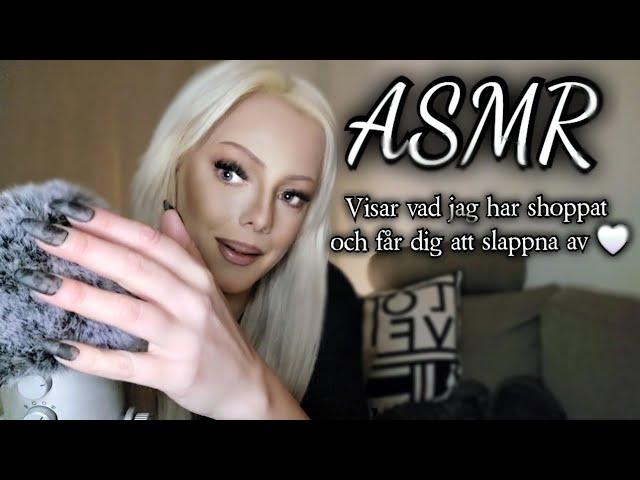 ASMR| Jag visar vad jag har shoppat och får dig att slappna av, minskar din stress och ångest 