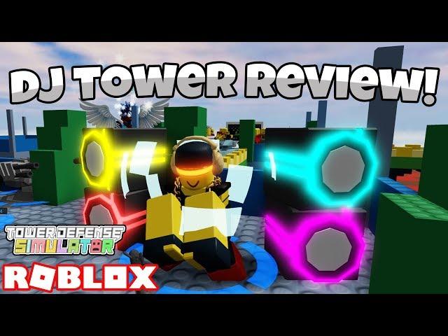 *NEW* DJ BOOTH TOWER REVIEW!! | Tower Defense Simulator (ROBLOX)