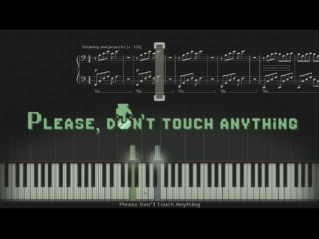 Please, Don't Touch Anything OST || Title Screen || Piano Tutorial