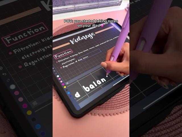 iPad note taking dark mode  take notes with me | aesthetic digital notes | apple pencil