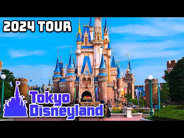 Tokyo Disneyland - Complete Walkthrough with Rides 2024 [4K POV]