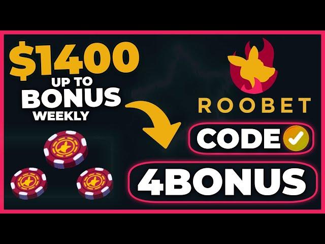 ROOBET PROMO CODE 4BONUS - 20% CASHBACK UP TO $1400 WEEKLY (Roobet Review)