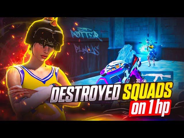 Destroying Squads On 1HP  Solo Squad Clutches | BGMI | Potter Gamimg