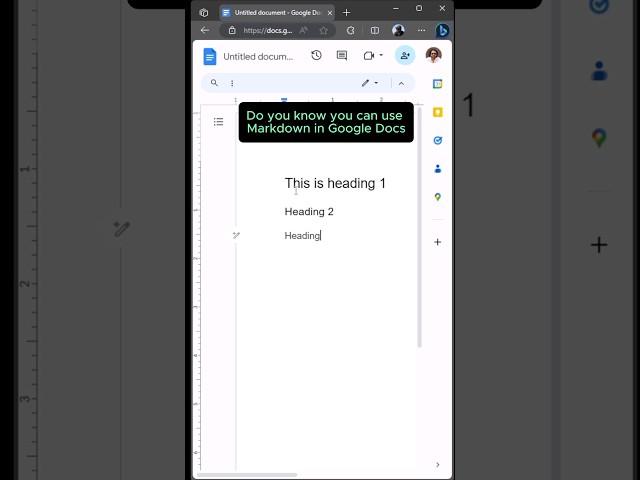 How to Use #Markdown in Google Docs | #googledocstutorial