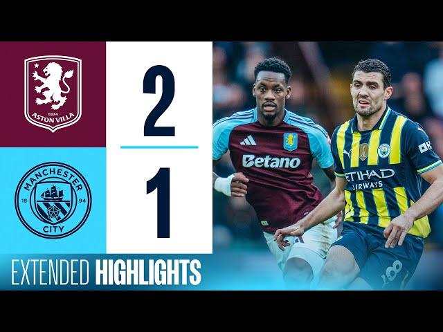 EXTENDED HIGHLIGHTS | Aston Villa 2-1 Man City | Duran, Rogers & Foden goals