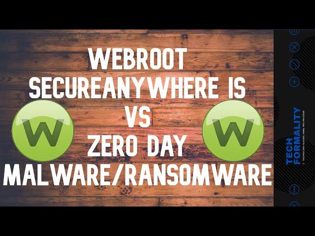 Webroot SecureAnywhere Internet Security vs Malware/Ransomware Samples!