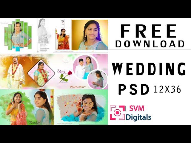 Wedding Album Design PSD Free Download || 12x36 Wedding PSD Templates Free Download 2021