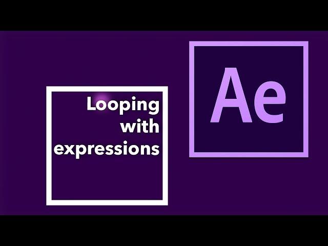 Looping keyframes with expressions in After Effects