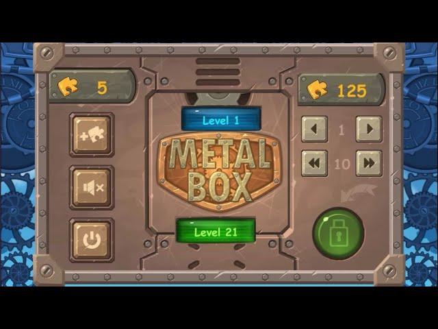 Metal Box ! Hard Logic Puzzle  Level 1 - 21 walkthrough