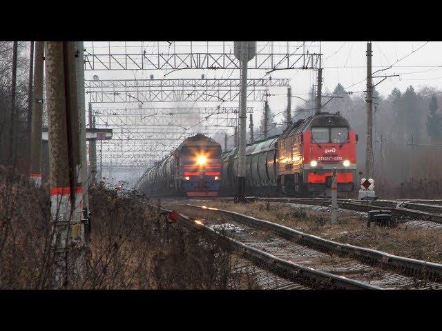 The Moscow - Riga railway. Stretch Blagoveshchenskoye - Shakhovskaya.