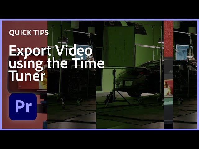 Quick Tips for Premiere Pro - Export Video using Time Tuner with Premiere Gal | Adobe Video