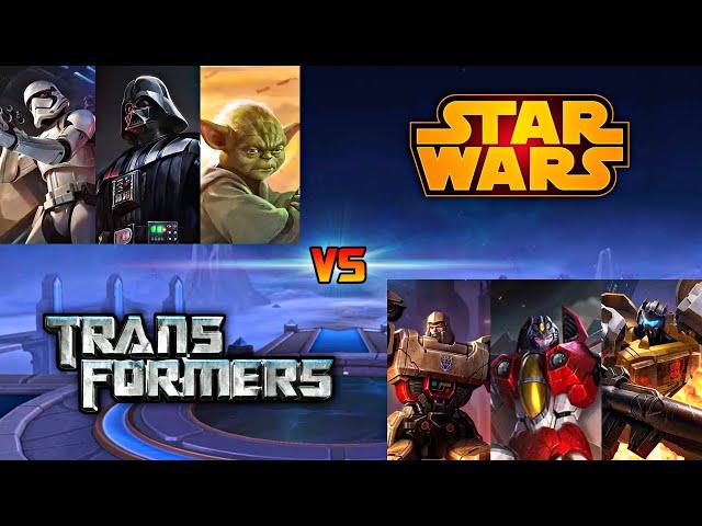 STARWARS VS TRANSFORMERS 1 VS 1 FIGHT | MOBILE LEGENDS STARWARS VS TRANSFORMERS