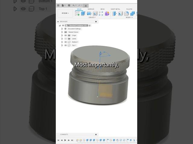 How I Design 3D Printed Threads. #fusion360 #3ddesign #3dprinting #diy #learn