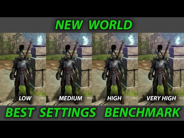 New World BEST SETTINGS Benchmark Tested