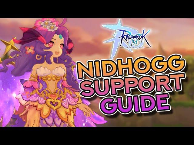 NIDHOGG ULTIMATE SUPPORT BUILD GUIDE ~ Stats, Runes, Gears, Cards, and MORE!!