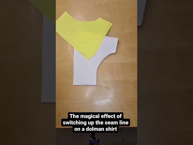 The magical effect of switching up the seam lines in a dolman sewing pattern and what happens