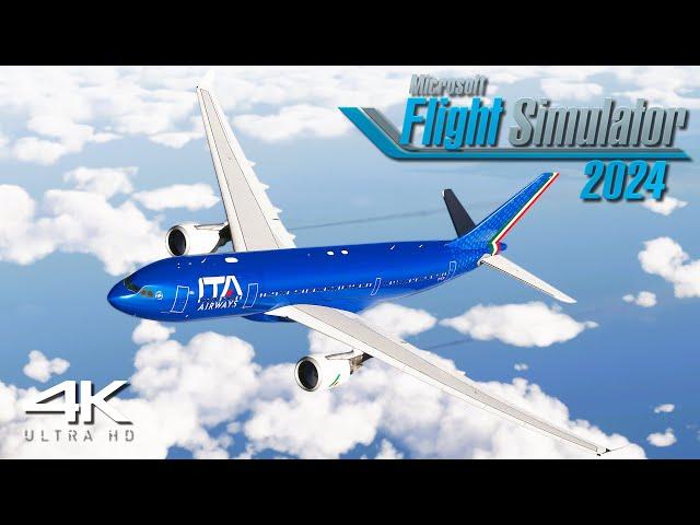 Even More Real! Flight Simulator 2024 | ITA Airways A330 | Rome  Washington DC | A MSFS Experience!