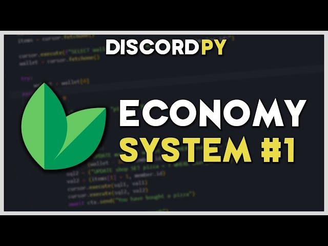 [NEW] Discord Economic Bot | Opening Account, Work, Balance | Part 1 | Python