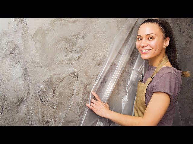 FILM + PUTTY = MARBLE !!! DECORATIVE PLASTER FOR PENIES!!! DECOR WITH YOUR HANDS!!!