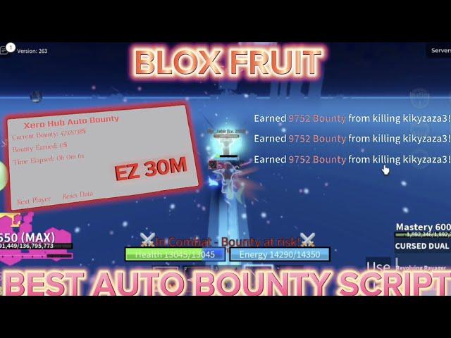 Blox Fruit Script | AUTO BOUNTY | AUTO SKILL | AUTO HOP (EZ GET 30M BOUNTY) Xero Hub 