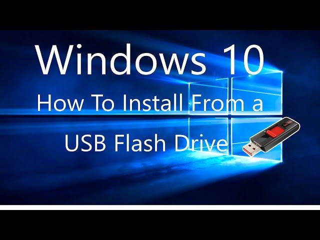 How To Install/Upgrade Windows 10 From a USB Flash Drive Tutorial.