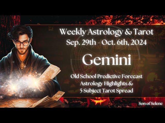 Gemini Weekly Astrology & Tarot September 29th - October 6th 2024