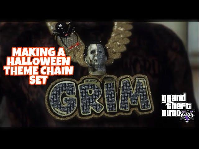 Making A Custom Halloween Thrme Chain Set In GTA 5 RP (FiveM) | Blender 3D Modeling