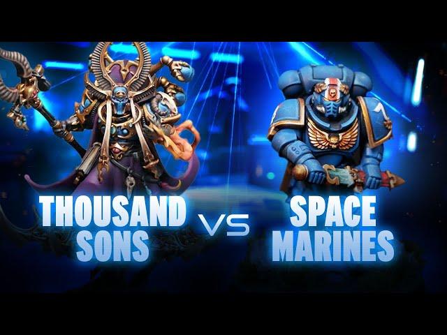 NEW Codex Thousand Sons vs Space Marines Battle Report