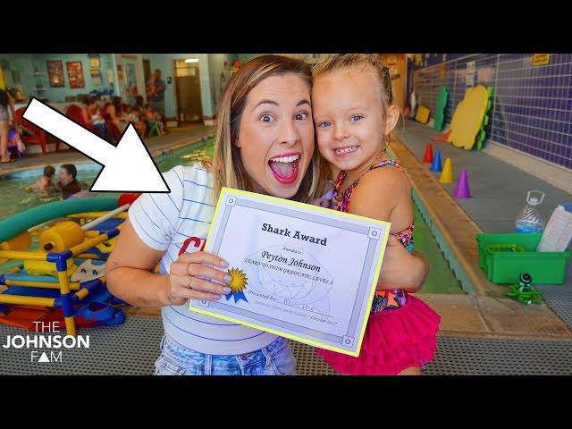 SWIM SCHOOL GRADUATION!  Giant Swimming Pool!