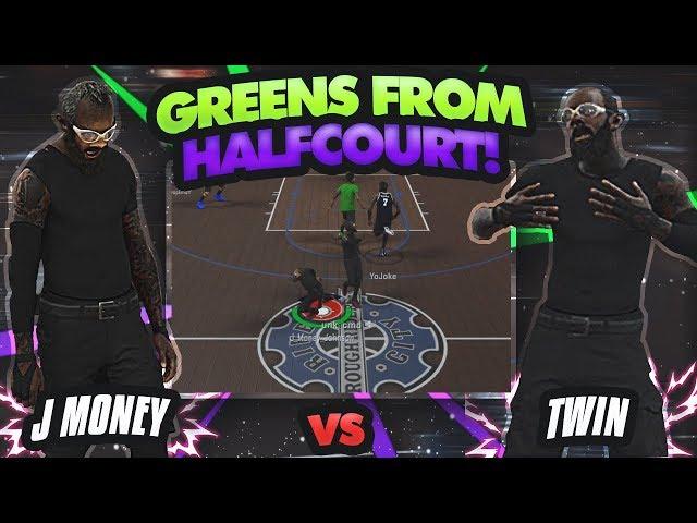 PLAYING VS TWIN! HE LOOK JUST LIKE ME  • GETTING GREENS FROM HALF COURT ! • NBA 2K17 MyPARK