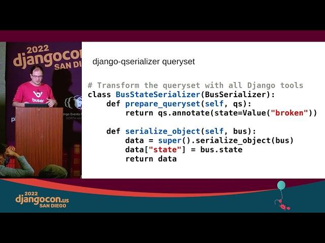 Django from queryset to serialization with Iuri de Silvio - DjangoCon US 2022