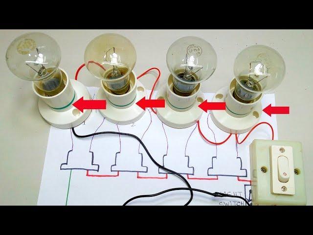 how to make a series bulb connection