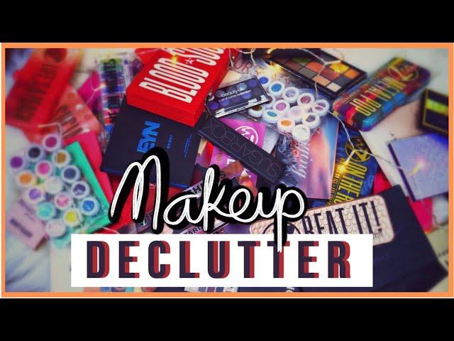 DECLUTTER & ORGANIZE WITH ME 2020 || EYESHADOW PALLETS ️ || DID I REALLY DECLUTTER ?!